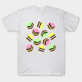 Licorice Allsorts Candy Lollies T-Shirt